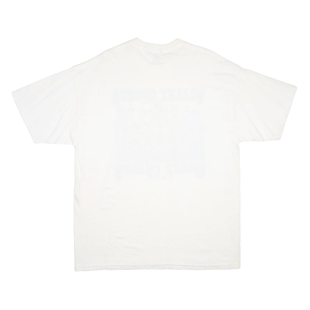 JERZEES Mens White Valley Sports World Champs 2002 Graphic T-Shirt XL Short