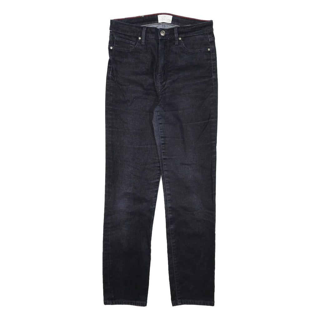 TOMMY HILFIGER Womens Jeans Black Regular Skinny Denim Dark W26 L27 Classic Fit