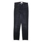 TOMMY HILFIGER Womens Jeans Black Regular Skinny Denim Dark W26 L27 Classic Fit