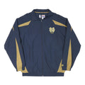 RUSSELL ATHLETIC Mens Navy & Gold Track Jacket L Polyester Blend Zip Athletic