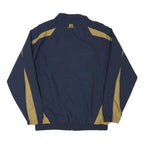 RUSSELL ATHLETIC Mens Navy & Gold Track Jacket L Polyester Blend Zip Athletic