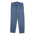 CARHARTT Mens Cotton Blue Regular Straight Trousers Zip W32 L31 Classic Workwear