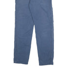 CARHARTT Mens Cotton Blue Regular Straight Trousers Zip W32 L31 Classic Workwear