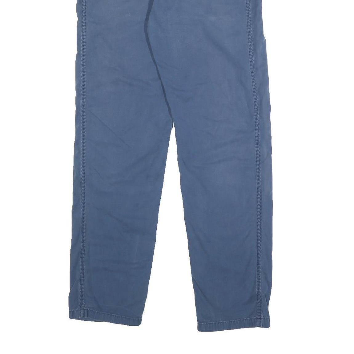 CARHARTT Mens Cotton Blue Regular Straight Trousers Zip W32 L31 Classic Workwear