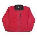 TIMBERLAND Mens Red & Black Casual Jacket 2XL Polyester Blend Zip Closure