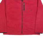 TIMBERLAND Mens Red & Black Casual Jacket 2XL Polyester Blend Zip Closure
