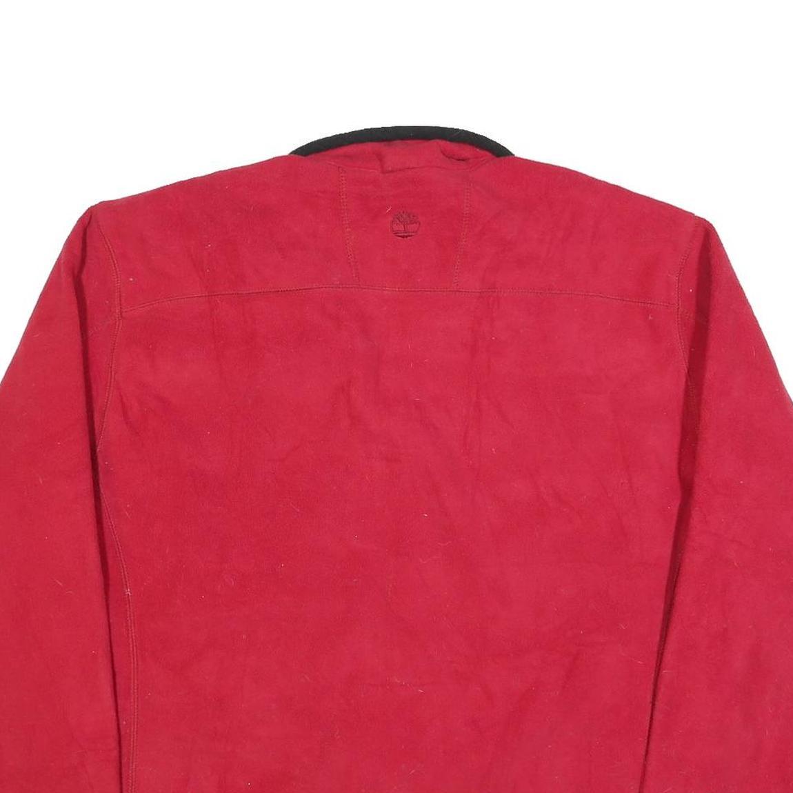 TIMBERLAND Mens Red & Black Casual Jacket 2XL Polyester Blend Zip Closure