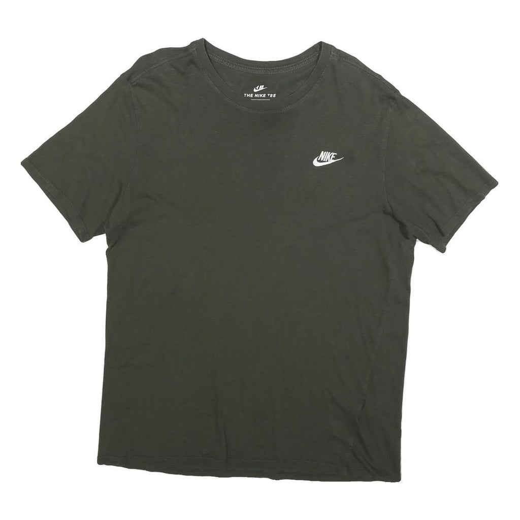 NIKE Mens Black Classic T-Shirt L Short Sleeve Crew Neck Cotton Blend Logo