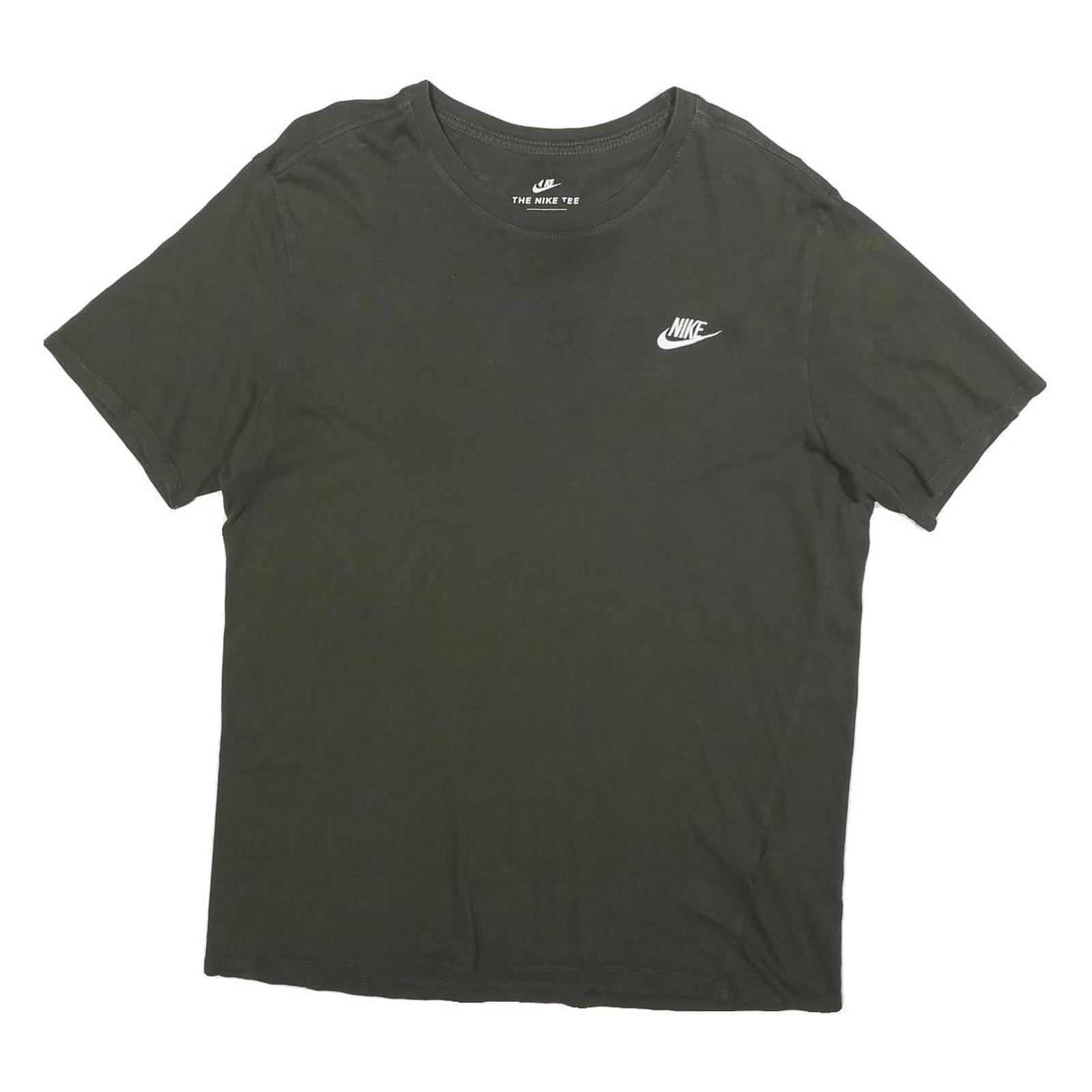 NIKE Mens Black Classic T-Shirt L Short Sleeve Crew Neck Cotton Blend Logo