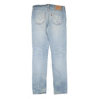 LEVI'S 511 Slim Womens Jeans Light Blue Regular Fit Denim W34 L34 Zip Cotton