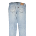 LEVI'S 511 Slim Womens Jeans Light Blue Regular Fit Denim W34 L34 Zip Cotton