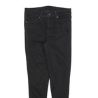 LEVI'S Womens Jeans Black Slim Skinny Denim Medium W27 L26 Cotton Blend Zip