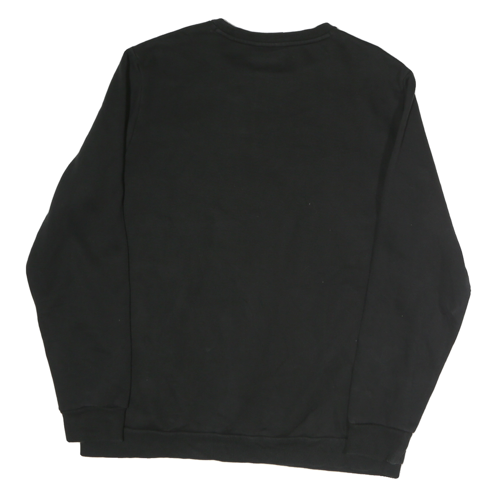 PUMA Mens Black Cotton Crew Neck XL Sweatshirt Logo Print Casual