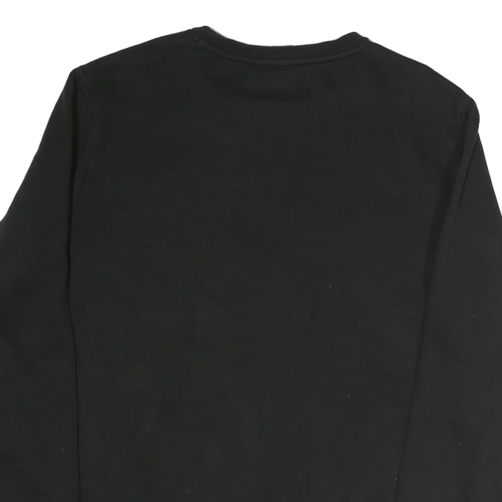 PUMA Mens Black Cotton Crew Neck XL Sweatshirt Logo Print Casual