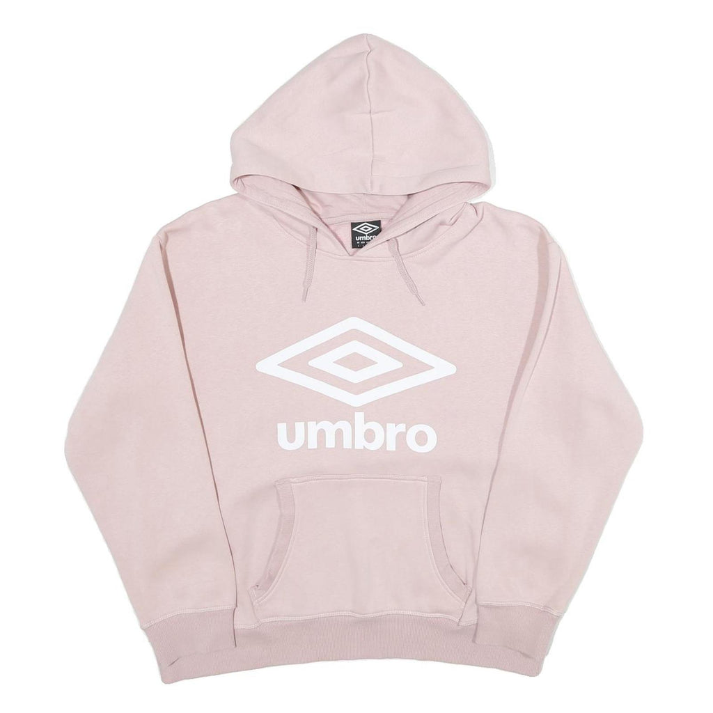 UMBRO Womens Pink Hoodie L Cotton Blend Casual Oversized Comfort Style