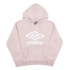 UMBRO Womens Pink Hoodie L Cotton Blend Casual Oversized Comfort Style