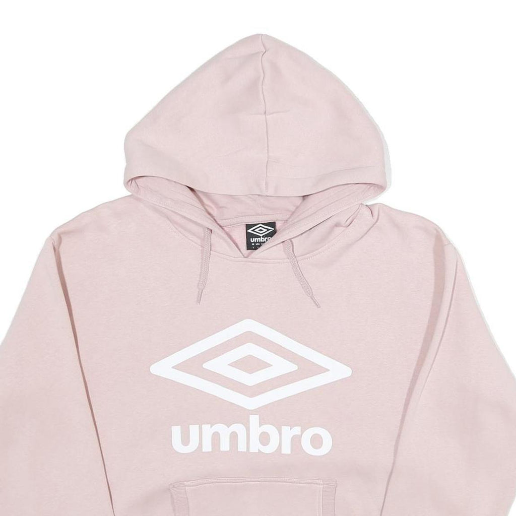 UMBRO Womens Pink Hoodie L Cotton Blend Casual Oversized Comfort Style
