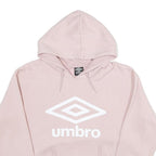 UMBRO Womens Pink Hoodie L Cotton Blend Casual Oversized Comfort Style
