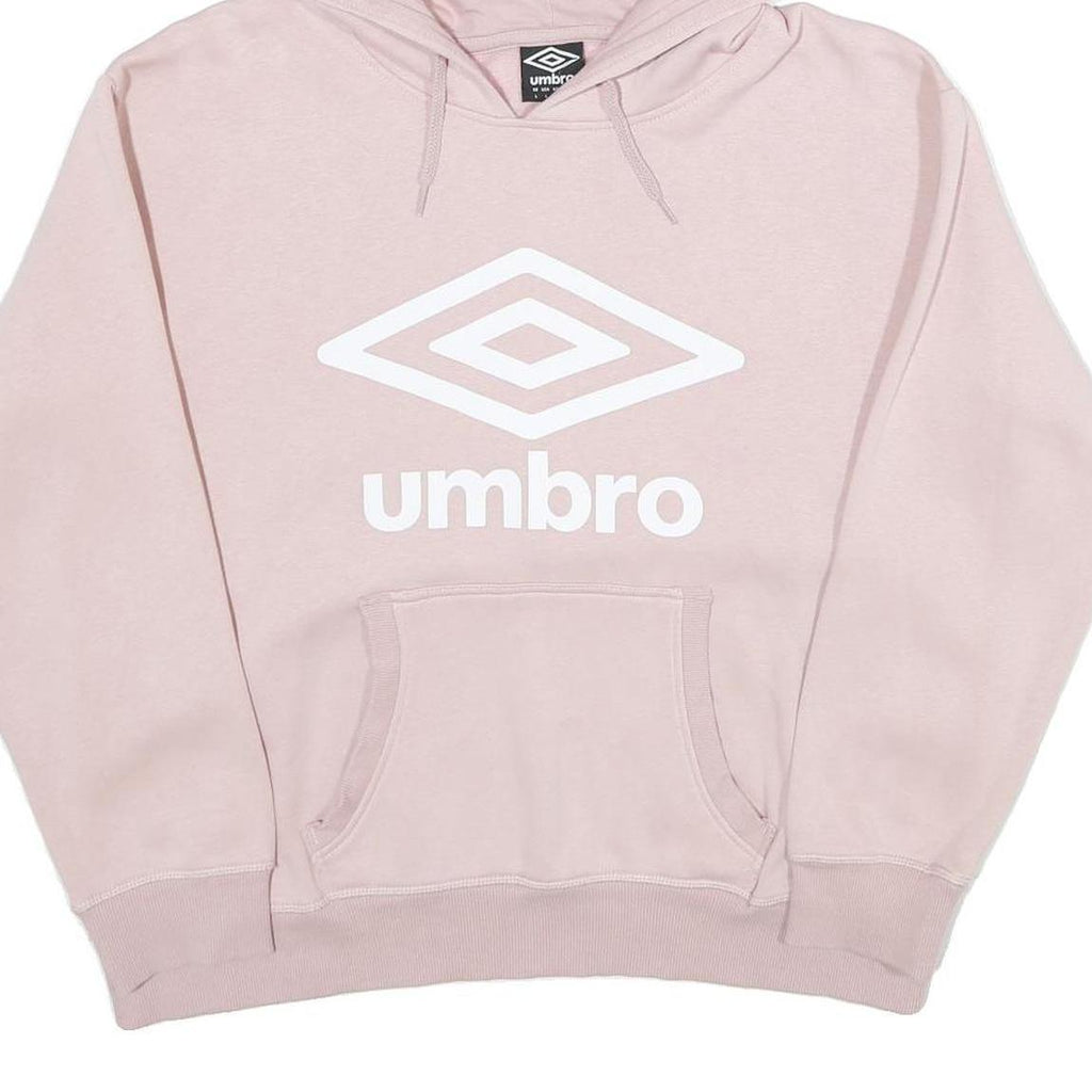 UMBRO Womens Pink Hoodie L Cotton Blend Casual Oversized Comfort Style