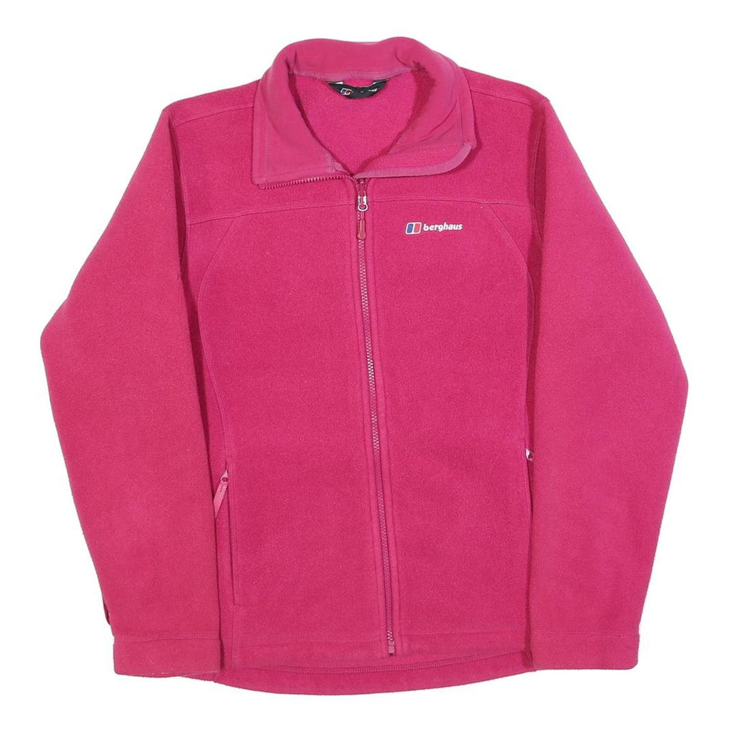 BERGHAUS Womens Pink Jacket L Polyester Fleece Outdoor Zip Pockets