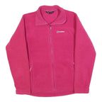 BERGHAUS Womens Pink Jacket L Polyester Fleece Outdoor Zip Pockets