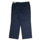 DICKIES Workwear Mens Twill Trousers Blue Regular Straight W36 L28