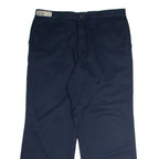 DICKIES Workwear Mens Twill Trousers Blue Regular Straight W36 L28