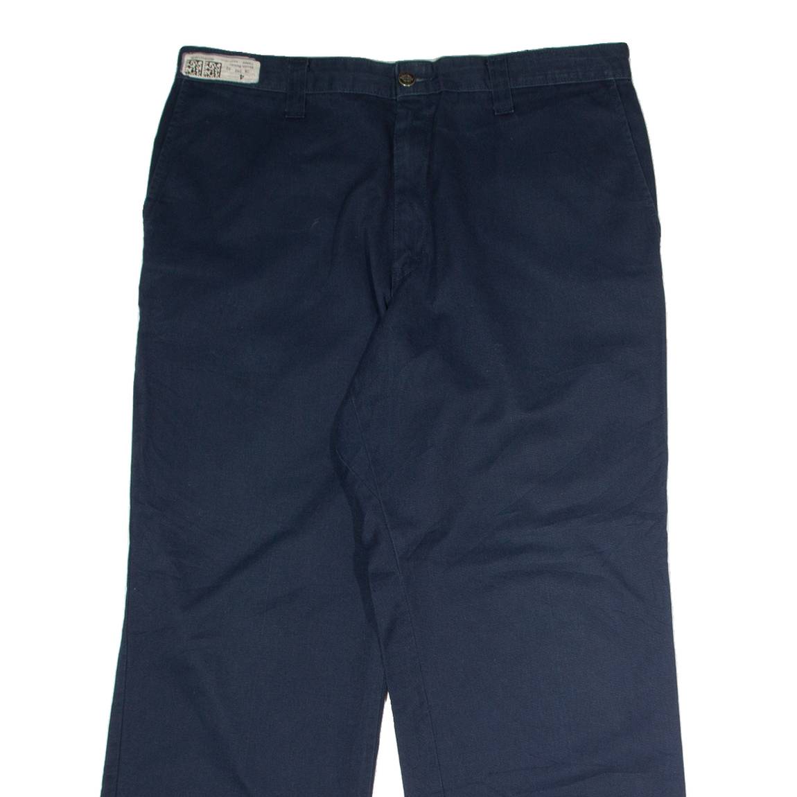 DICKIES Workwear Mens Twill Trousers Blue Regular Straight W36 L28