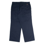 DICKIES Workwear Mens Twill Trousers Blue Regular Straight W36 L28