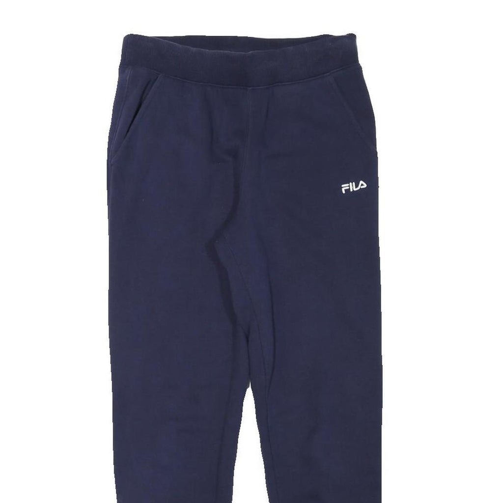 FILA Mens Joggers Navy Blue Slim Tapered S W28 L28 Cotton Blend Casual