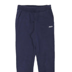 FILA Mens Joggers Navy Blue Slim Tapered S W28 L28 Cotton Blend Casual