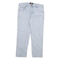 DICKIES Mens Jeans Blue Regular Straight Denim Light W34 L30 Classic Workwear