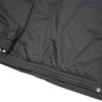 ADIDAS Mens Black White Track Jacket XL Polyester Blend Zip Hooded