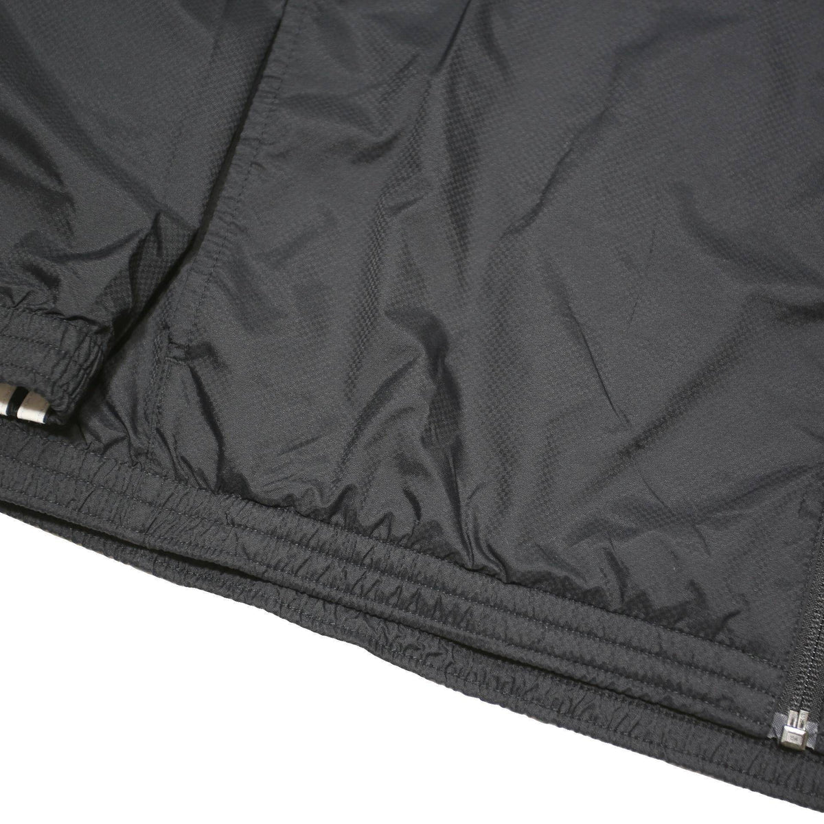 ADIDAS Mens Black White Track Jacket XL Polyester Blend Zip Hooded