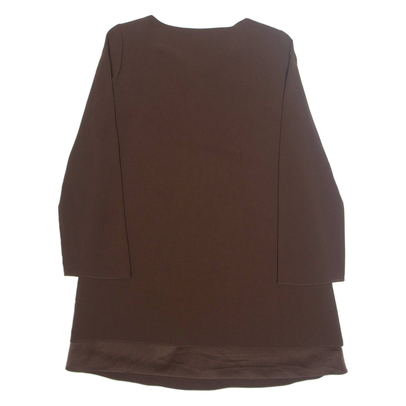 JONES NEW YORK Womens Blouse Brown Long Sleeve L