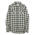 DIESEL Mens Green & Black Check Shirt S Casual Cotton Long Sleeve Buttons