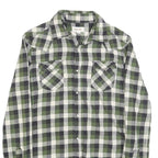 DIESEL Mens Green & Black Check Shirt S Casual Cotton Long Sleeve Buttons