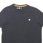 TIMBERLAND Mens Black Classic T-Shirt 2XL Short Sleeve Crew Neck Cotton Blend