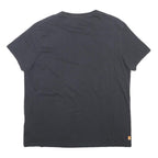 TIMBERLAND Mens Black Classic T-Shirt 2XL Short Sleeve Crew Neck Cotton Blend