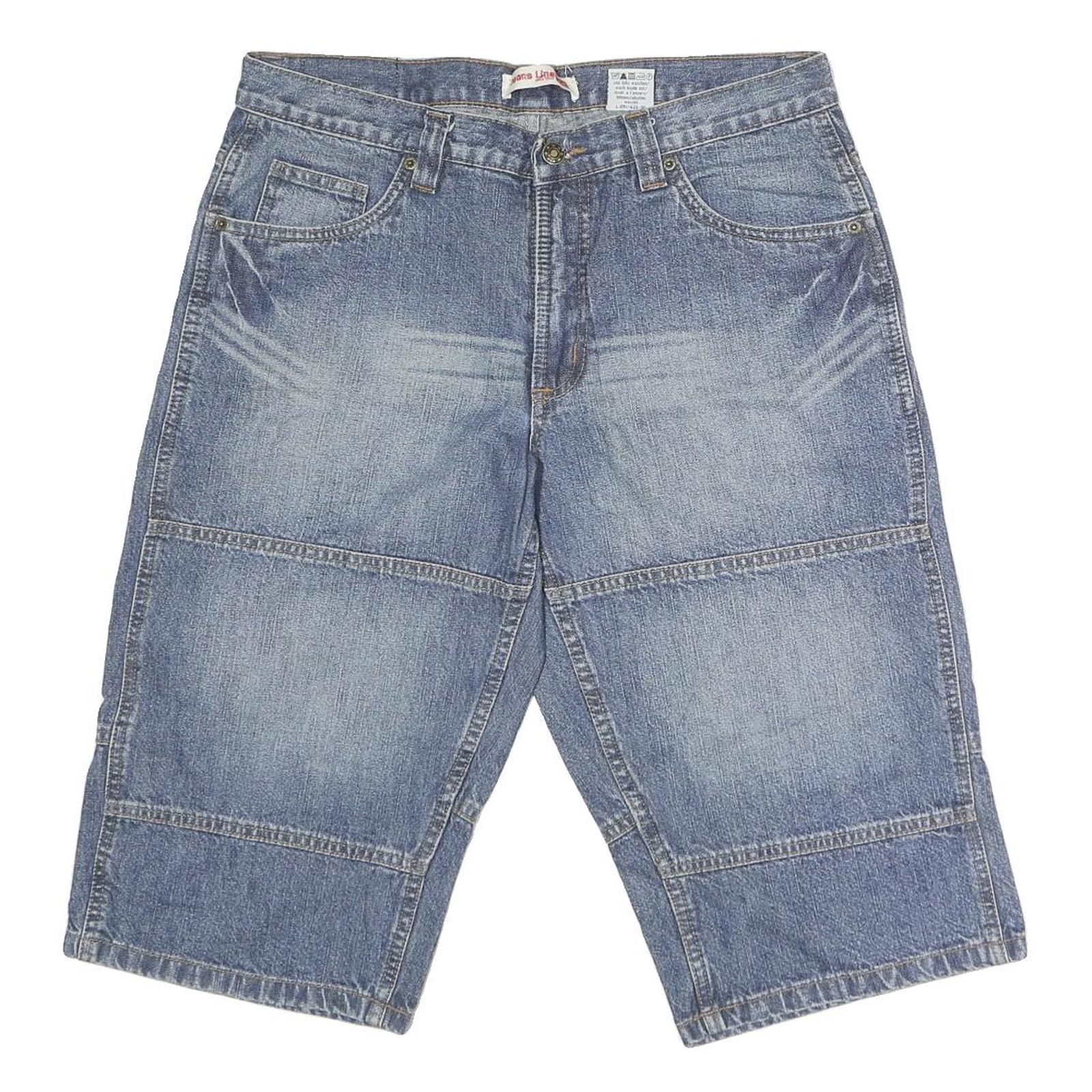 JEANS LINE Mens Shorts Blue Denim M W36 Casual Cotton Comfortable