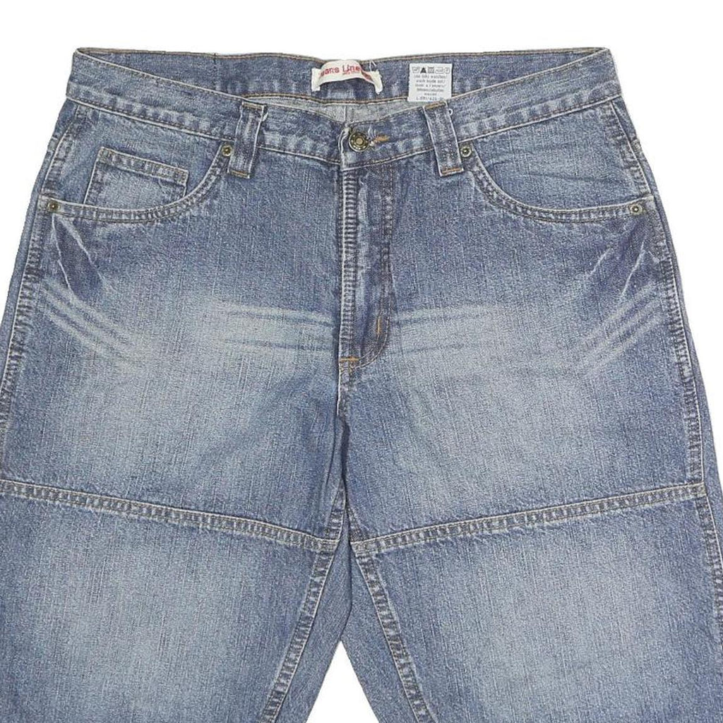 JEANS LINE Mens Shorts Blue Denim M W36 Casual Cotton Comfortable