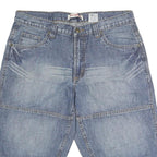 JEANS LINE Mens Shorts Blue Denim M W36 Casual Cotton Comfortable