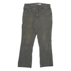 CARHARTT Mens Cotton Blend Grey Relaxed Fit Straight Leg Trousers W32 L30