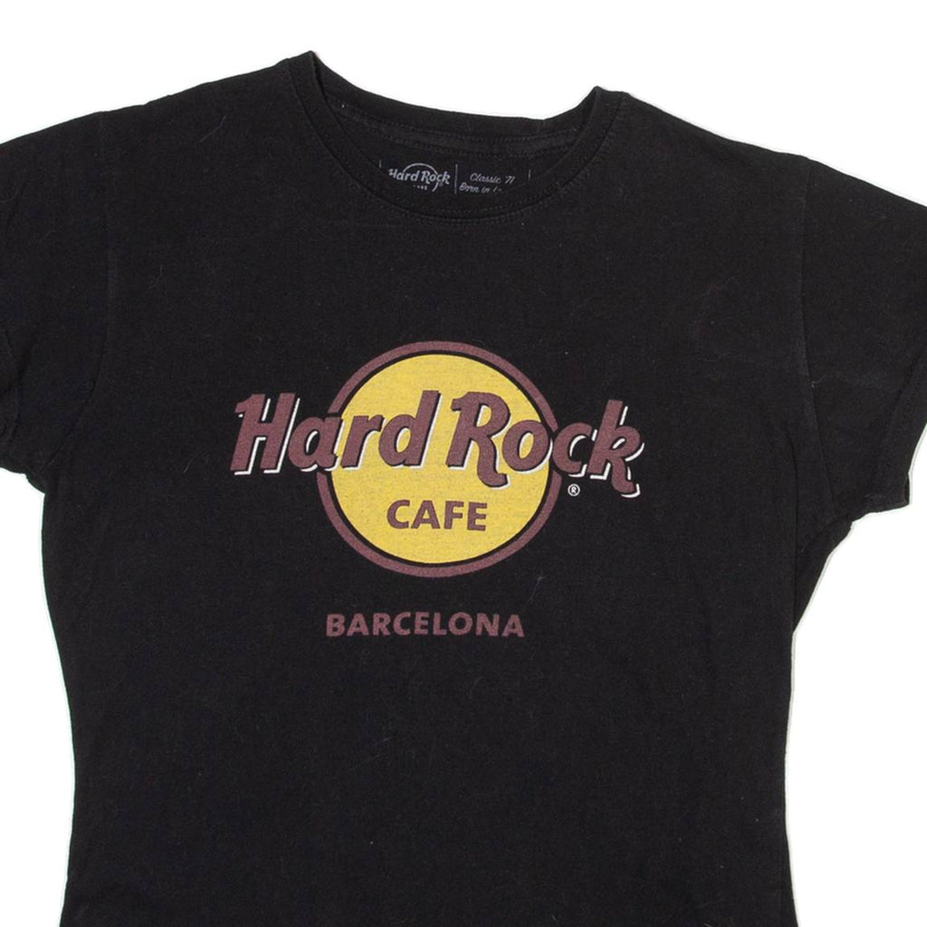 HARD ROCK CAFE Barcelona Womens T-Shirt Black S