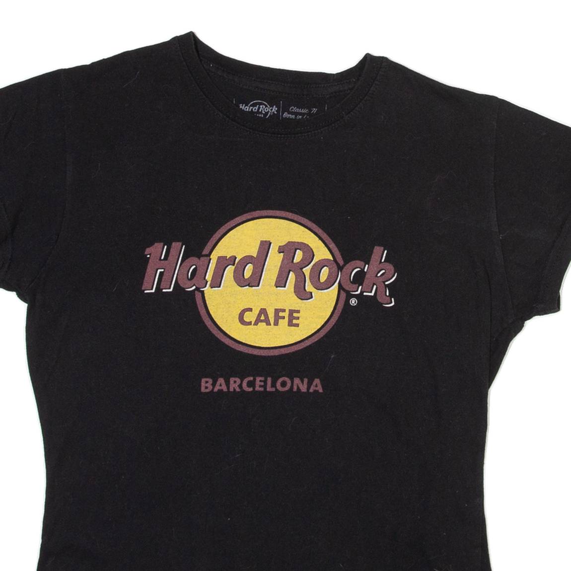 HARD ROCK CAFE Barcelona Womens T-Shirt Black S