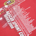 WINNER'S CIRCLE Mens Red Nascar Sprint Cup Series 2008 Graphic T-Shirt L Short