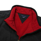 TOMMY HILFIGER Boys Red & Black Colourblock Jacket 2XL Polyester Zip Casual Warm