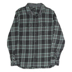 VANS Mens Black & Green Check Shirt M Cotton Blend Long Sleeve Casual