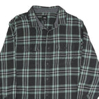 VANS Mens Black & Green Check Shirt M Cotton Blend Long Sleeve Casual