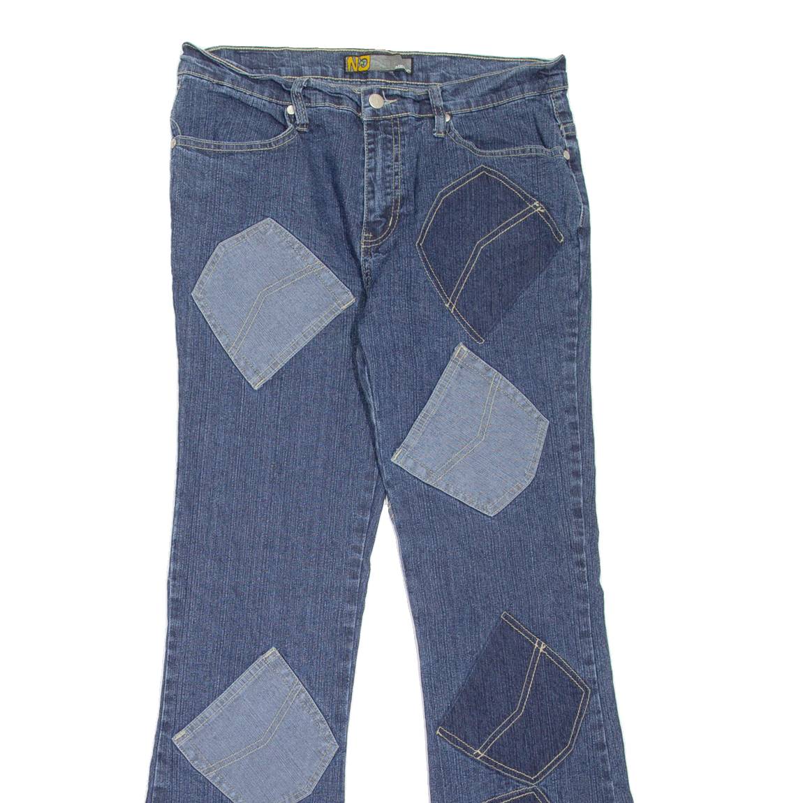 NO Womens Jeans Blue Regular Bootcut W30 L31